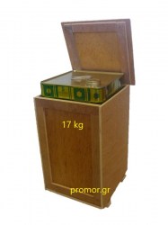 ξύλινο κιβώτιο για τενεκέ 17 kg  1